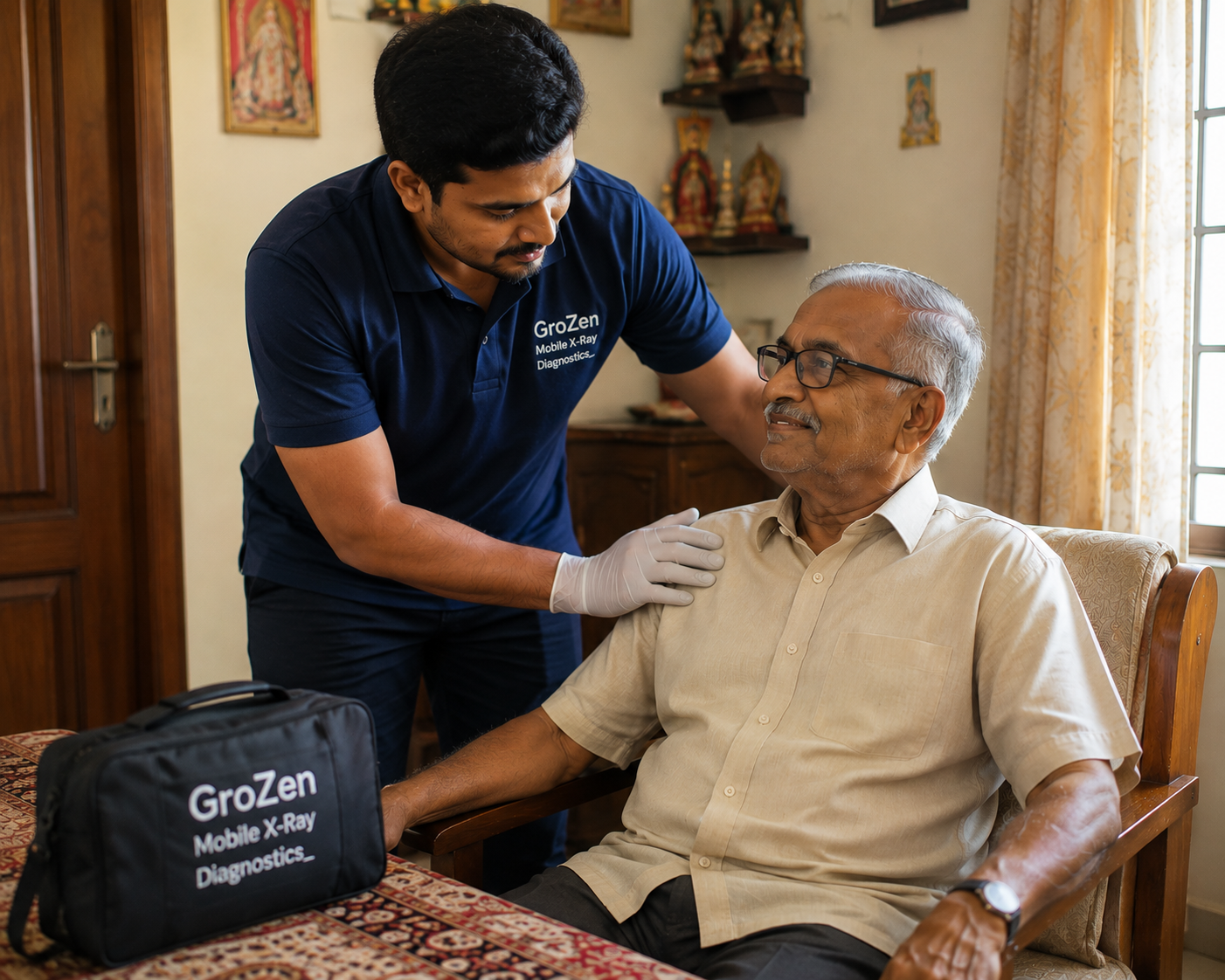 Portable X-ray equipment brought to individuals with mobility challenges